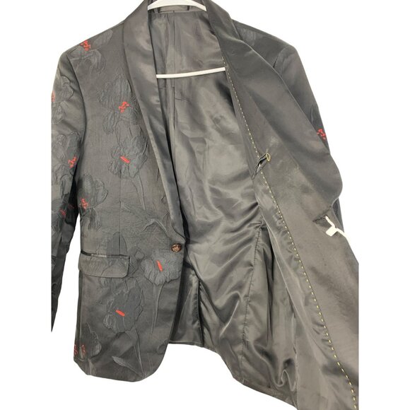 Kowaun Keenly Mens Black Tux Suit Seperate Jacket Prom Formal 40L 8691 NWT - Picture 3 of 9